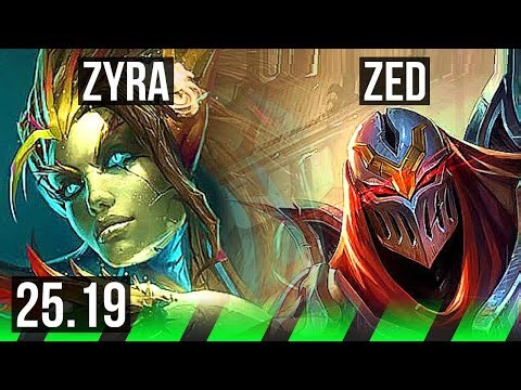 ZYRA vs ZED (JGL) | 10/3/18 | KR Challenger | 25.19