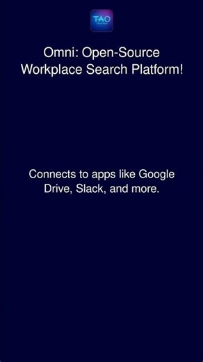 Omni: Open-Source Workplace Search Platform!
