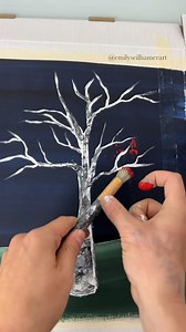 [clip] Using splatter paint to create fall leaves! 🎨🍂 #paintingideas #easycrafts #fallvibes #tutorial | Emily Seilhamer Art