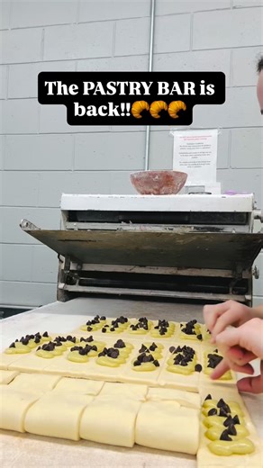 Our PASTRY BAR is back tomorrow at our Brackney location 9am until sold out! ☺️🥐 We have NEW pastry flavors and shapes layered with rich butter, scratch made fruit fillings and even Dubai Chocolate! Checkout all the flavors below! . 🥐PASTRY BAR🥐 Blackberry & Creme Pastry Strawberry & Creme Pastry Dubai Chocolate Croissant Classic Chocolate Croissant Croissant Monkey Bread . 🥖SCRATCH MADE BREADS🥖 Signature Sourdough Bread, Bread Bowls & Rolls Rosemary & Garlic Sourdough Bread, Bread Bowls & 