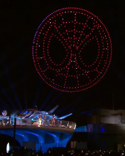 149K views · 2.3K reactions | Check out this amazing drone show from when Disneyland Paris opened Avengers Campus! | Theme Park Review | Facebook