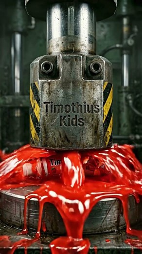 Hydraulic Press vs Toothpaste Tube 🧪 Satisfying Paste Explosion in Slow Motion | Timothius Kids