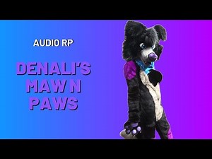 [FURRY ASMR] FURSUIT DOG MAW SOUNDS W/ TAPS (delay effect)