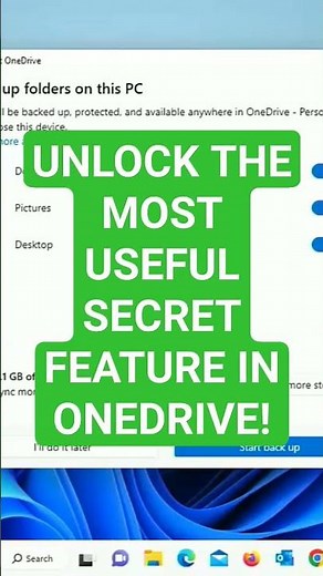 How To Unlock The Most Useful SECRET Feature In OneDrive! #windows #windows11 #windows10