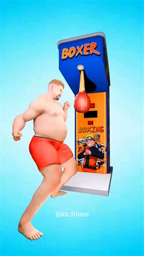 Keval Rudakiya on Instagram: "How does a punch machine actually work ? 🥊 3D Animation . . . . . . #reelsitfeelsit #reels #3danimation #trains #punch #boxing"