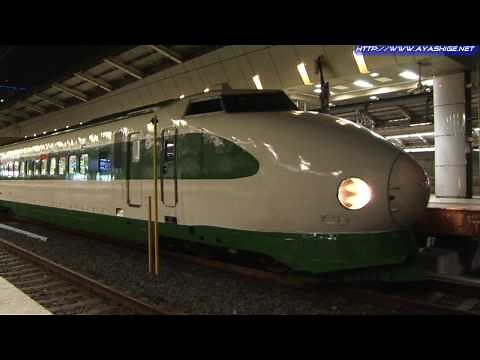 東北新幹線200系F19編成 東京到着・前尾灯転換 Shinkansen 200 series at Tokyo