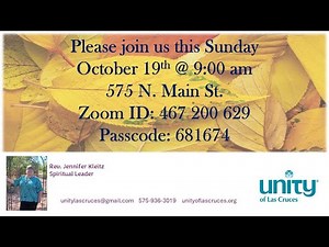 Sunday Message, 19OCT2025