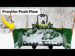 Snowplowing With A Frontier Snow Pusher