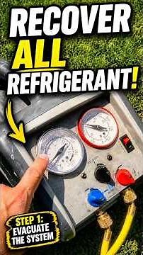 How to recover refrigerant from ac #hvac #airconditioner