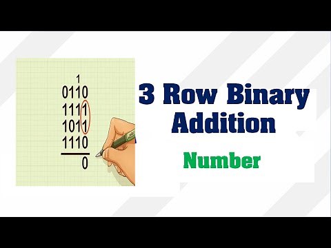 How To Add 3 Rows Binary Numbers || Make Easy