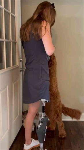 Warm Reunion between Woman and Her Excited Dogs after Time Apart