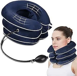 Cervical Neck Traction Device, Portable Neck Traction Device, Neck Decompression and Neck Tension Relief
