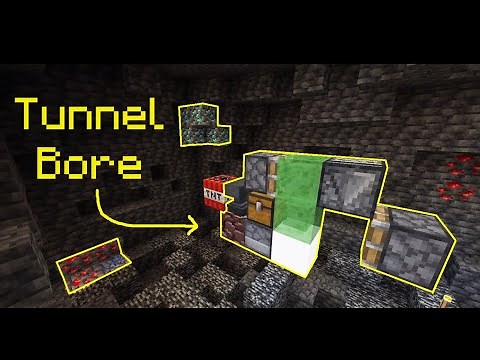 Small 1.21 TUNNEL BORE Tutorial in Minecraft Bedrock Edition!