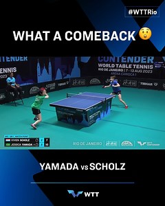 31K views · 615 reactions | 0-2 ➡️ 3-2 for #Brazil's own Jessica Yamada  #WTTRio will be back with more action at 3.30pm  youtube.com/WTTGlobal #WTTContender #TableTennis #PingPong | World Table Tennis | Facebook