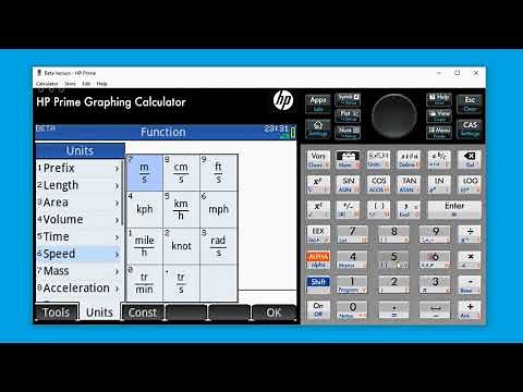 Quick way to do unit conversion with HP Prime