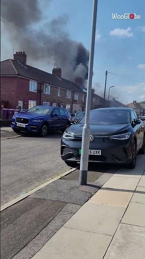 House on Fire: Intense Black Smoke Engulfs Liverpool Home || WooGlobe