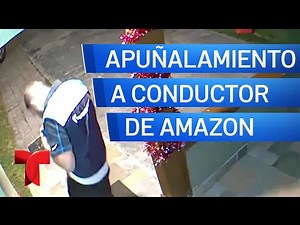 Investigan incidente en el que un conductor de Amazon fue apuñalado