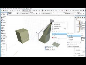 3D Interactions in ARCHICAD - Working With the 3D Editing Plane - 1