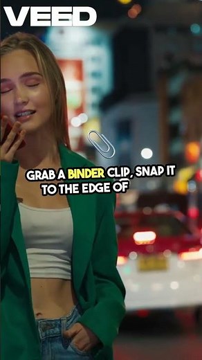 DIY Phone Stand with a Binder Clip! VEED