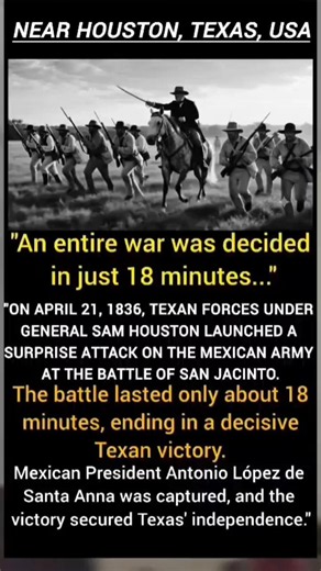 The Battle of San Jacinto: The 18-Minute Battle That Created Texas | 1836 #usa #texashistory