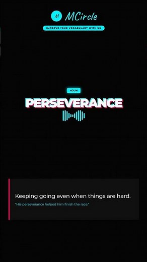 Learn English: What is Perseverance? | Vocabulary Shorts