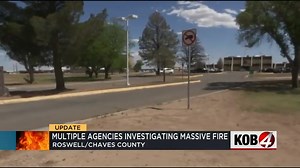 A warehouse fire broke out late last night near Roswell's storied Hangar 84 but officials have not identified a cause. | Disclosure Party