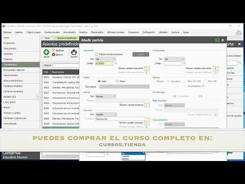 Contaplus Flex - Tema 10 Asientos predefinidos