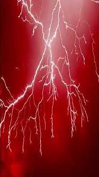 Red Sky Thunderstorm - Relaxing Lightning, Thunder & Rain Sounds