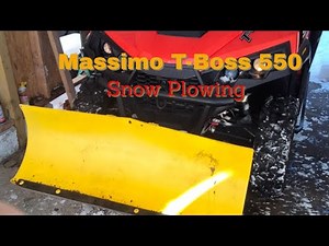 Massimo T Boss 550 Snow Plowing
