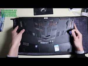 小秋搞机 超薄微星游戏本MSI GF75拆机升级清灰维护视频 内含换键盘操作 涂硅脂