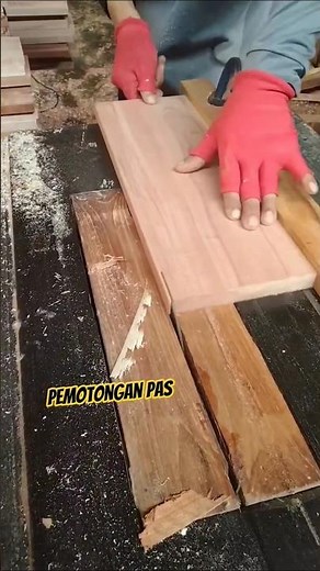 pemotongan pas #carpenter #woodworking