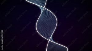 DNA Spiral Materializes On Background Demonstrating Biotechnology Innovation. Biotechnology Researching Gene Spiral. Scientific Background Concept. Modern Biotechnology. Spiral Helix. Background Media