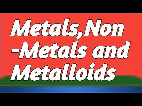 lec#2 Metals and Non Metals Video || Properties and Uses || What are metals non metals #metalloids
