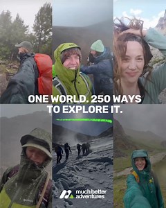 The world is full of wild places. We make it easy to explore them. Solo-friendly, expert-led outdoor adventures.  250 unforgettable trips ‍♂️ 3 in 4 join solo  95% say the group vibe is perfect  Secure with a deposit, flexible payments Pick your adventure and we'll handle the rest. | Much Better Adventures | Facebook