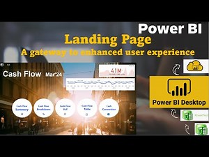 Power BI | Landing Page - interactive, intuitive, and engaging gateway