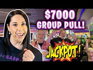 MASSIVE $7,000 GROUP PULL 🎰 💪🏼 WE BATTLED THE MIGHTY PANDA 🐼