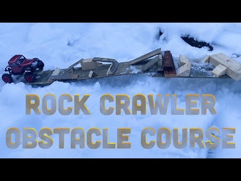1/24th scale rock crawler obstacle course!