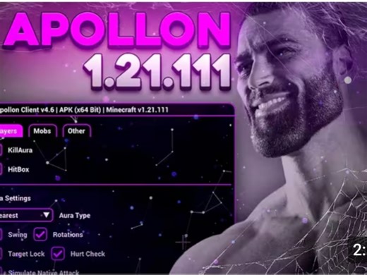 Minecraft Apollon4.6.3 Xray更新 1.21.111 自带4D皮肤