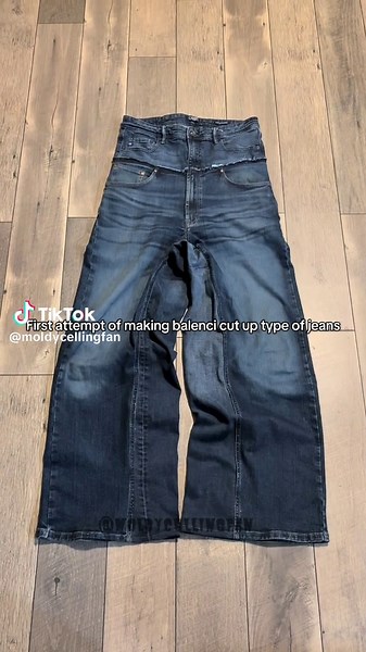 Custom Balenciaga Cut Up Jeans: First Attempt Success