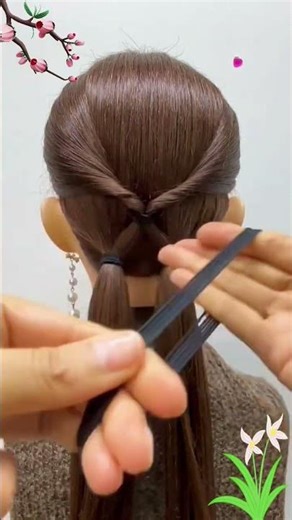 🎀 Easy Bun Hairstyle for Long Hair | Step by Step Tutorial #hairstyle #trending #trendyhairstyle