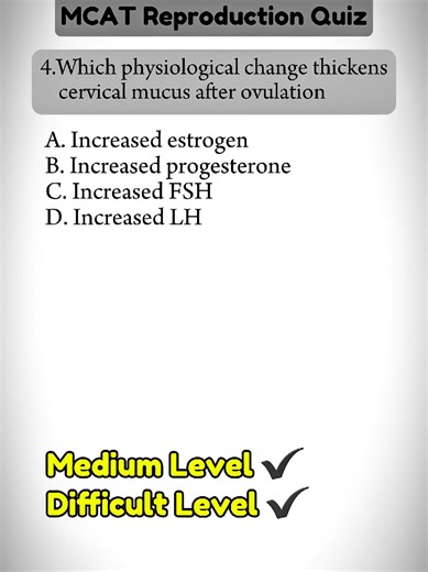 MCAT Reproduction Quiz #quiz #quizt#usa🇺🇸 #TikTokCreatorSearchInsightsIncentive #LIVEIncentiveProgram