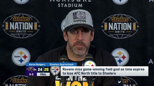 Rodgers shares emotions on Ravens' last-second missed FG, winning division in Week 18