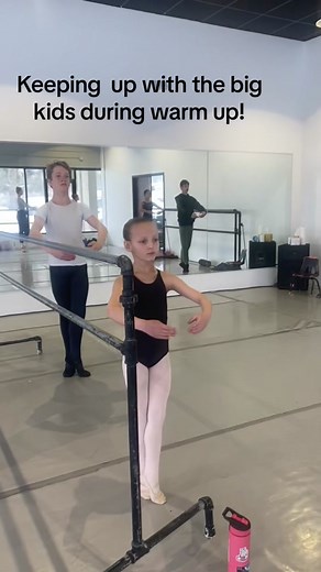 Winter Ballet Warm Up with Mixed Dancer Group