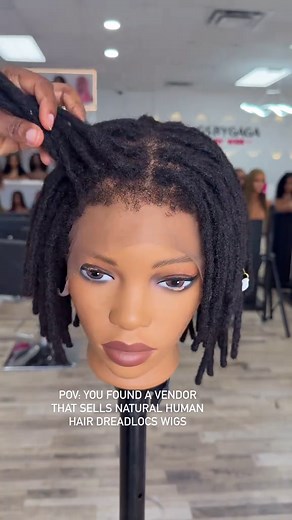 Introducing human hair dreadlocks wigs, made with human hair locs and 4c human hair full lace wig Style: 6” human hair dreadlocks full lacewig Price: $450 For enquiries/order: send a DM or click on the website link in bio www.wigsbygaga.com #wigsbygaga#dreadlockswig#locswig#dreadlocks