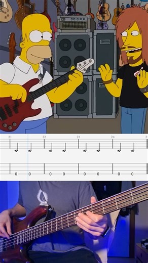 I’m covering the bass and guitar line Homer Simpson plays in The Simpsons, with tabs shown directly on screen for easy learning. If you’re a Simpsons fan, a bassist, a guitarist, or just love iconic TV show bass lines, this short is for you. 🎸 Bass and guitar cover 📺 The Simpsons 🎼 Tabs on screen Like, comment, and follow for more bass covers with tabs! | Kamercan Borazan