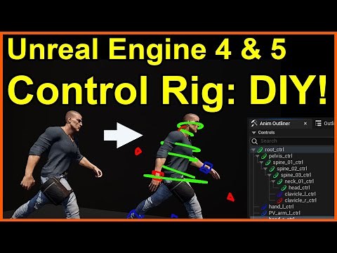 Unreal Engine 5 (&4): Build a Control Rig from scratch. #UE5 #UnrealEngine #ControlRig