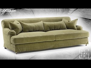 №195. Modeling Sofa " Sofa Norfolk " Autodesk 3ds Max & marvelous designer
