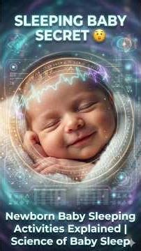 Newborn Baby Sleeping Activities Explained | Science of Baby Sleep l #newbornbaby #Baby #shorts