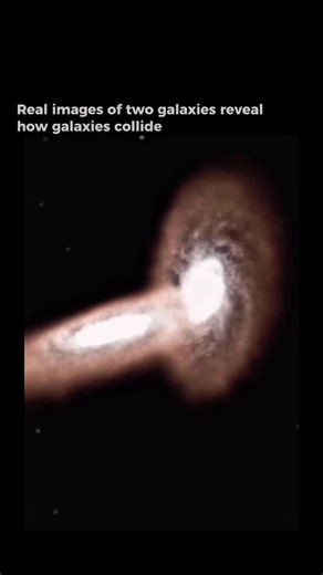 Space | universe | knowledge on Instagram: "Hubble images of colliding galaxies illustrate different stages of violent events; these are compared with a computer simulation. #space #galaxies #universe #collision #galaxy #images"