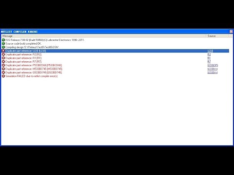 Duplicate part reference error in proteus